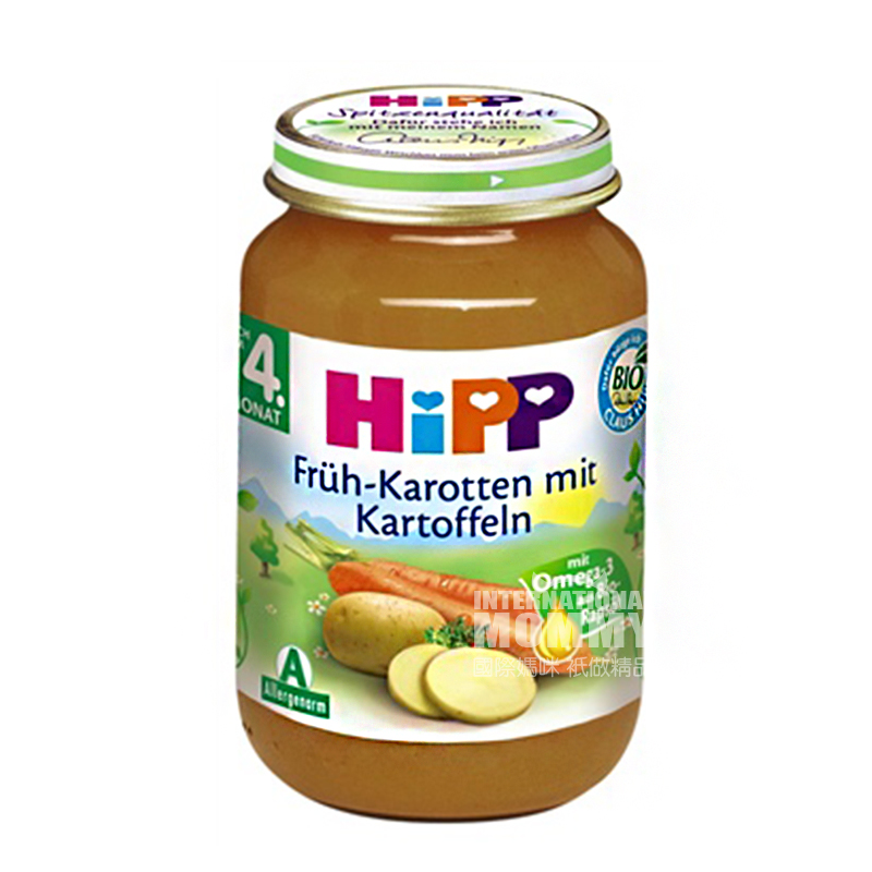 【4개】 HiPP 독일유기농당근과으깬감자해외판
