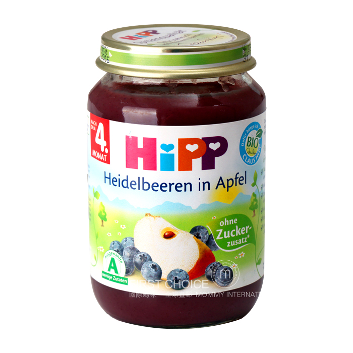 [6 개] HiPP 독일유기과민한들쭉 Apple Puree 해외버전
