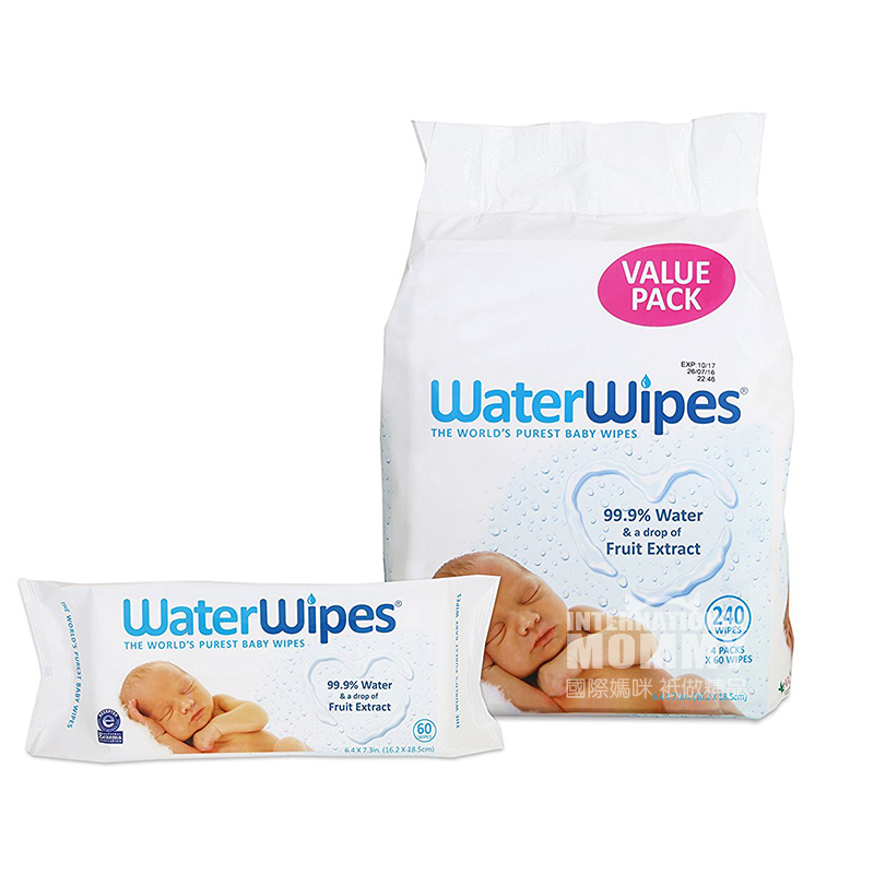 Waterwipes 아일랜드무첨가제유아물티슈 240 편의해외버전