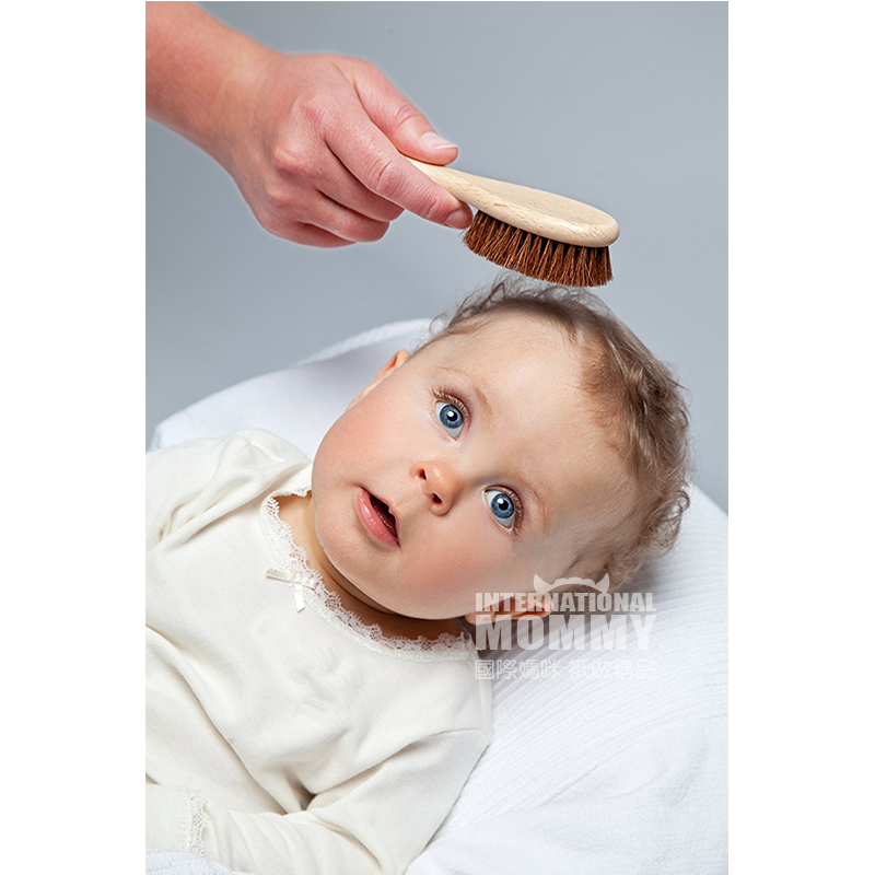 GRUN SPECHT 독일유아아기천연말갈기머리빗마사지빗해외버전