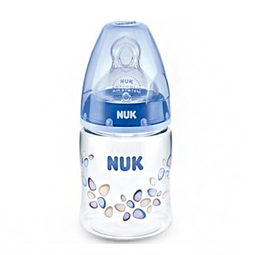 NUK 독일 NUK 넓은입실리콘젖꼭지 PA 플라스틱우유병 150ml 0-6 개월해외버전
