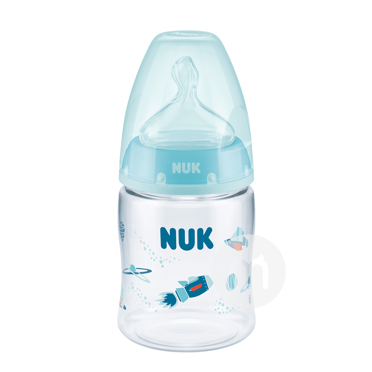 NUK 독일 NUK 넓은입실리콘젖꼭지 PA 플라스틱우유병 150ml 0-6 개월해외버전