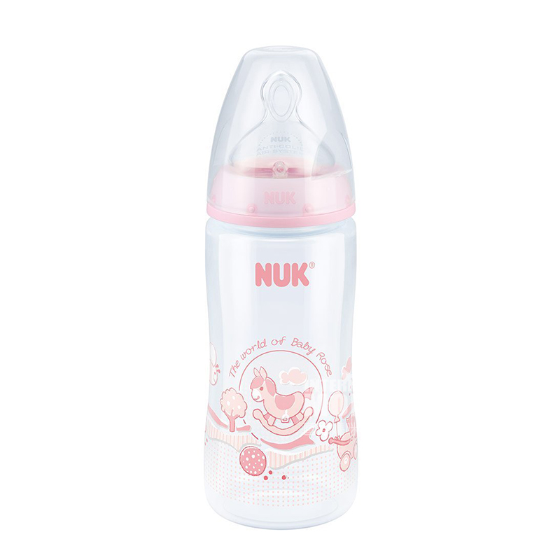 NUK 독일 NUK 넓은입 PP 플라스틱만화젖병 300ml 0-6 개월해외버전