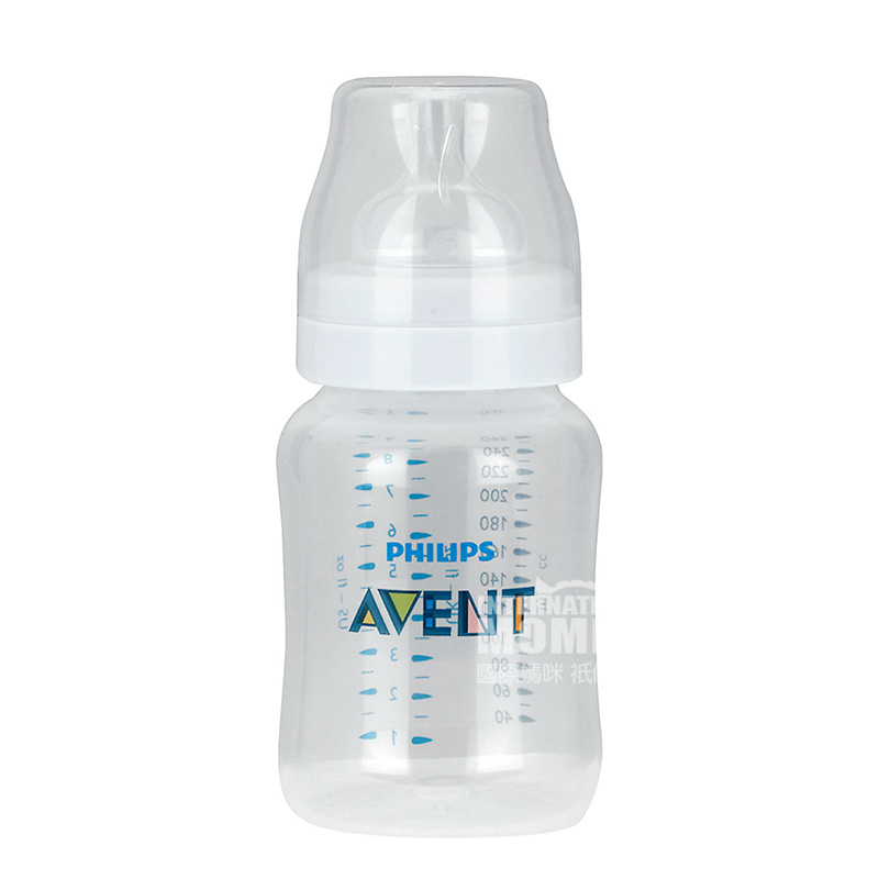PHILIPS AVENT 영국광구경 PP 플라스틱클래식젖병 260 ml - 6 개월해외버전
