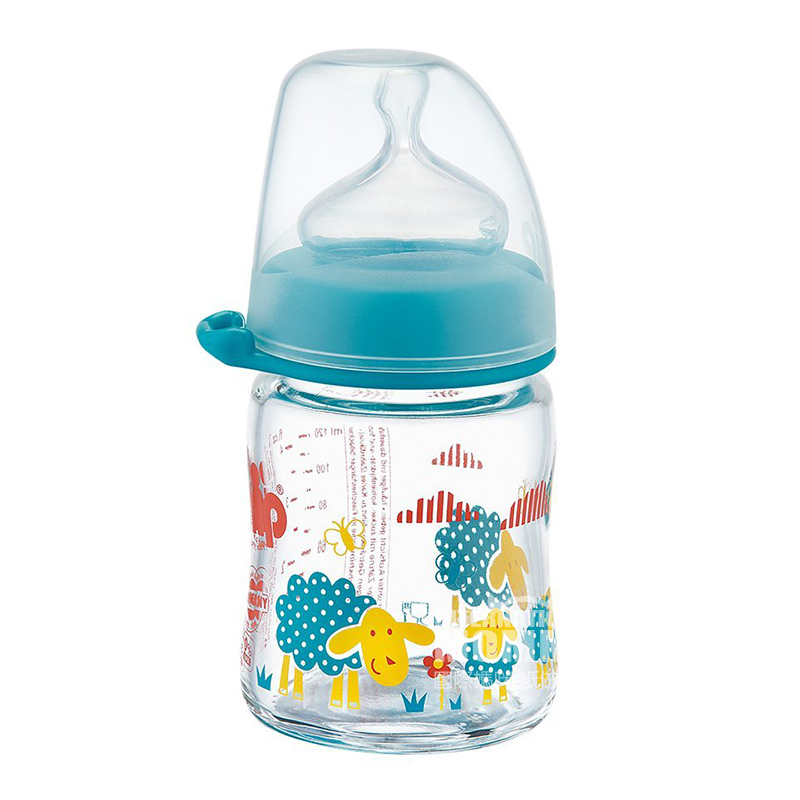 Nip 독일광대구경배가스방지드롭글라스젖병 120 ml 0 개월이상해외버전