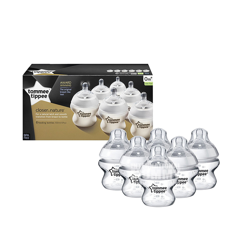 Tommee Tippee 영국넓은입헛배부름 PP 아기병 6 개 150ml 0-3 개월해외버전