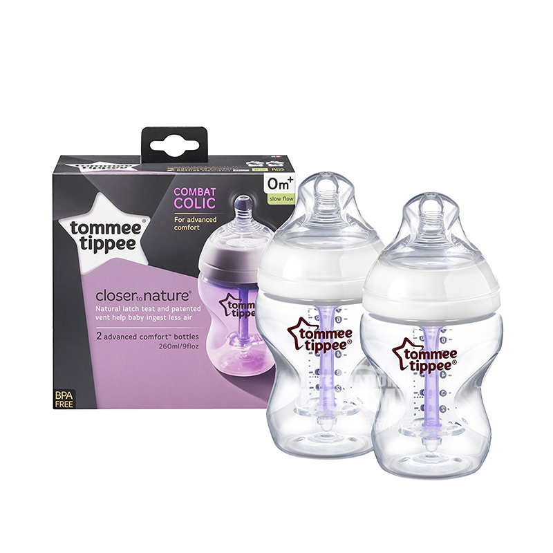 Tommee Tippee 영국넓은입헛배부름 PP 아기병 2 * 260ml 0-3 개월해외버전