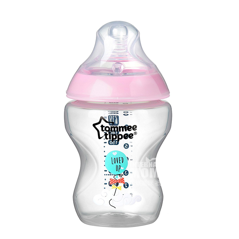 Tommee Tippee 영국넓은입헛배름 PP 젖병 6 * 260ml 핑크 0-3 개월해외버전