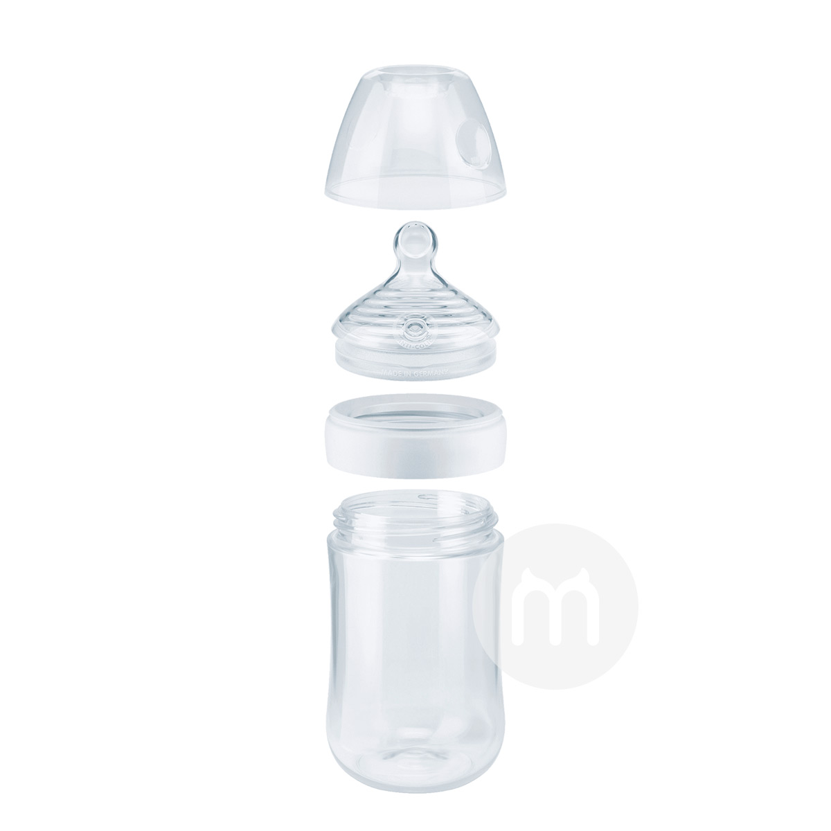 NUK 독일 NUK 매우넓은입유리우유병실리콘젖꼭지 240ml 0-6 개월핑크해외판