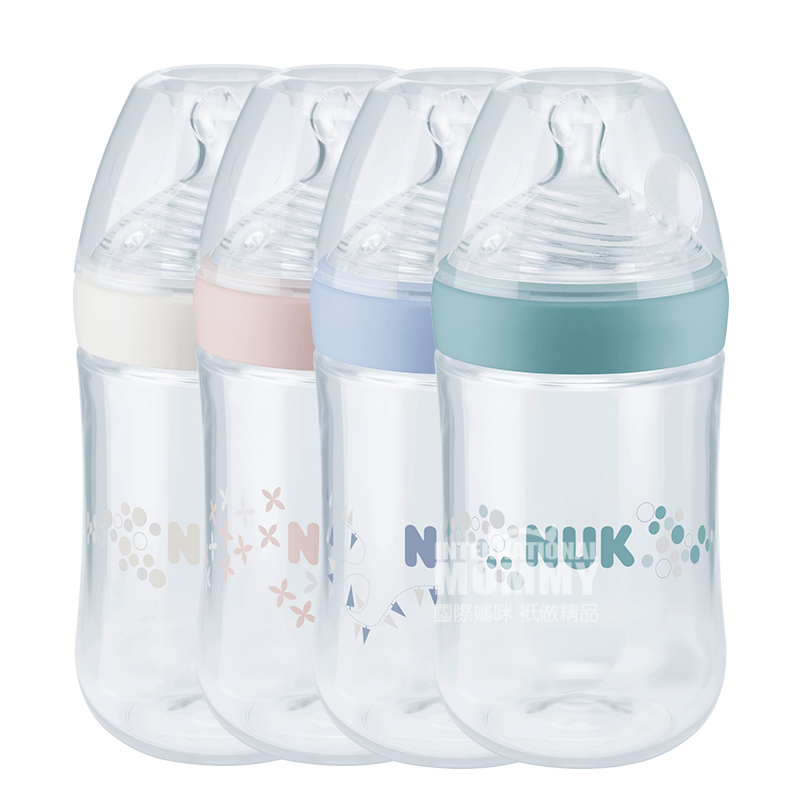 NUK 독일 NUK 매우넓은입 PP 우유병실리콘젖꼭지 260ml 6-18 개월임의의색상해외버전