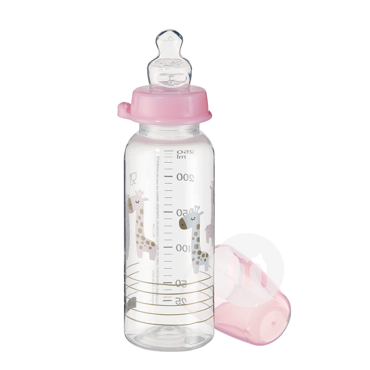 Babylove 독일표준구경실리콘젖꼭지플라스틱우유병 250ml 0-6 개월해외판