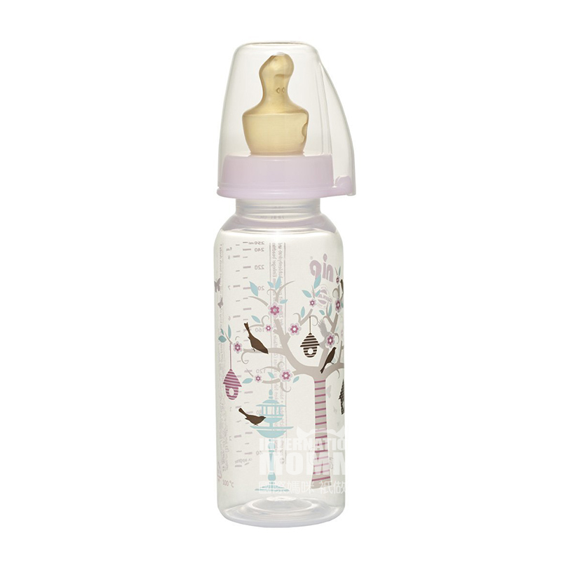 Nip 독일표준구경라텍스젖꼭지 PP 젖병 250 ml - 18 개월해외판