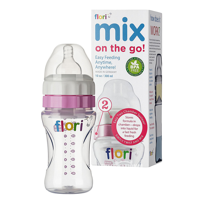 Flori 독일 Flori 베이비헛배름넓은구경신선한우유병 300ml 풀스테이지해외버전