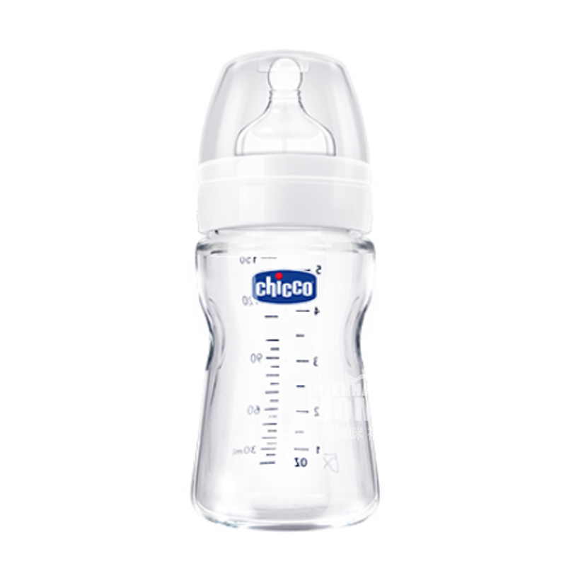 Chicco 이탈리아베이비폼글라스병 150 ml 실리카겔젖꼭지 0 - 3 개월해외버전