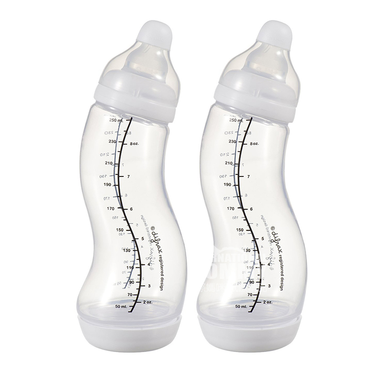 Difrax 안티헛배부름 S 타입표준구경아기젖병 250ml 2 팩 0 개월이상흰색해외