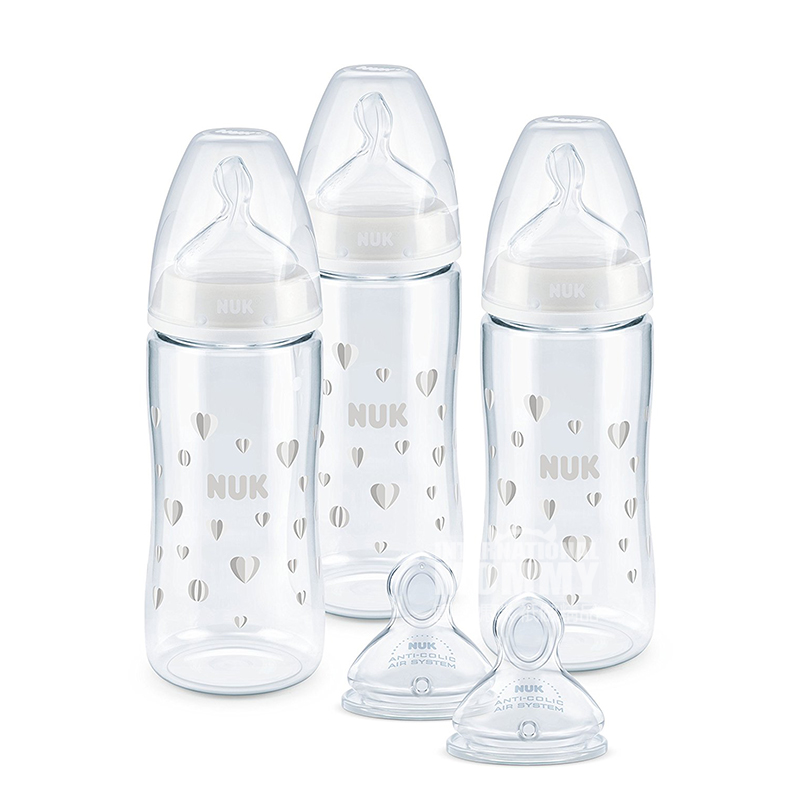 NUK 독일넓은입 PA 플라스틱병젖꼭지 5 종세트 0-6 개월해외버전