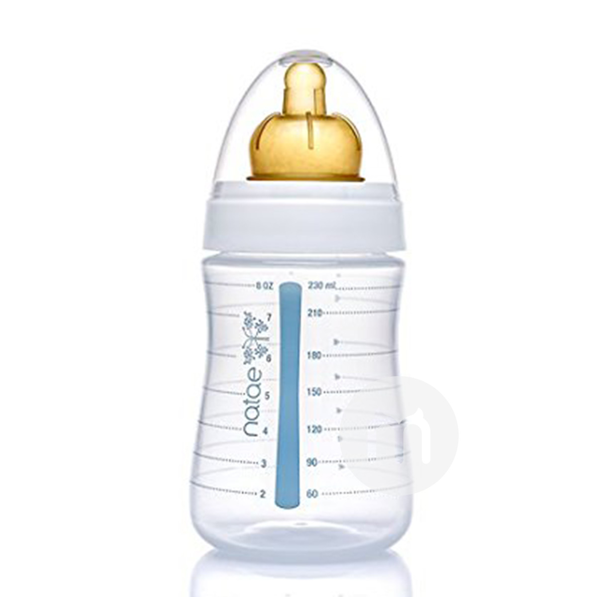Natae 프랑스나태와이드고무고무젖꼭지 PP 우유병 230ml 6-18 개월해외버전