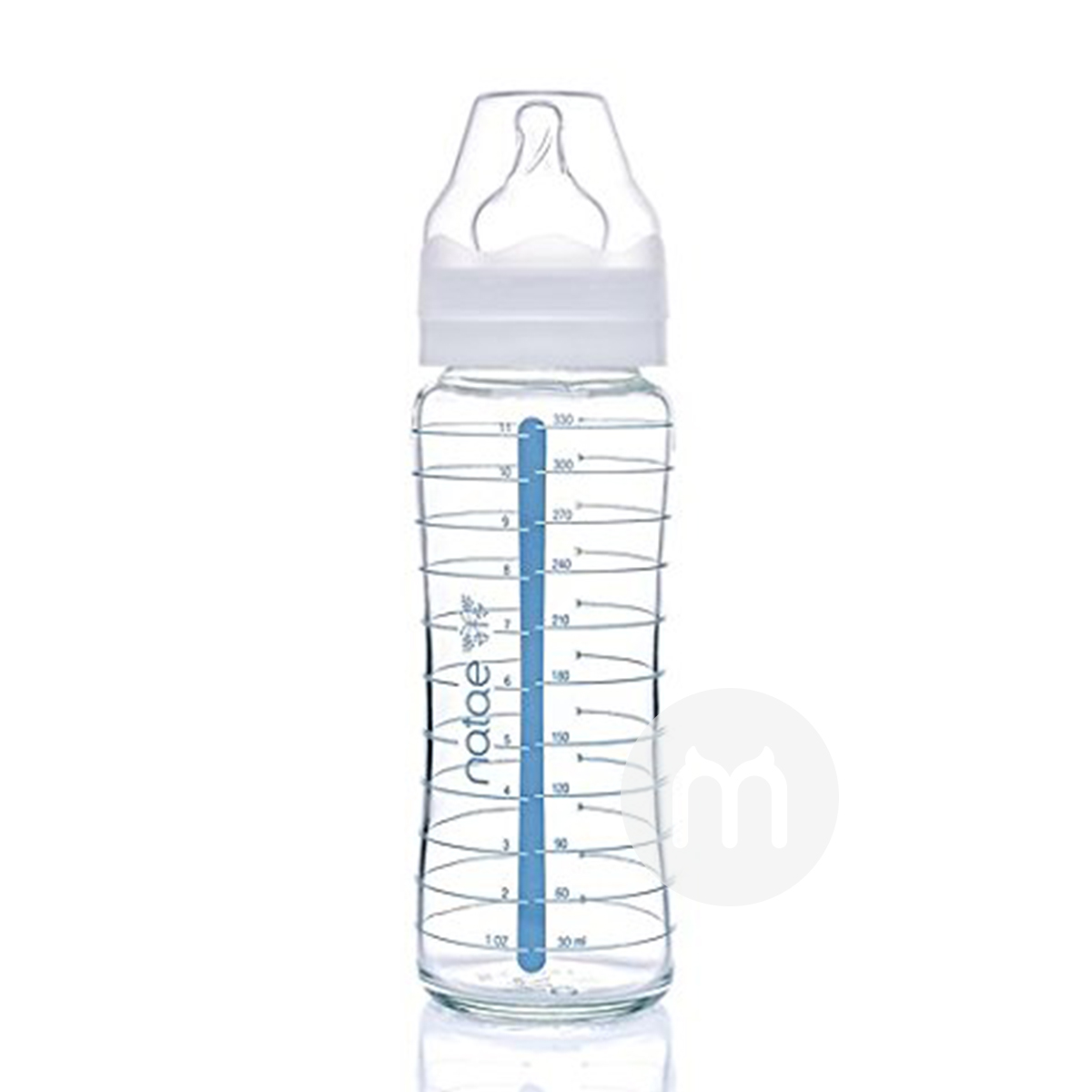 Natae 나태와이드입실리콘젖꼭지유리우유병 3 팩해외판