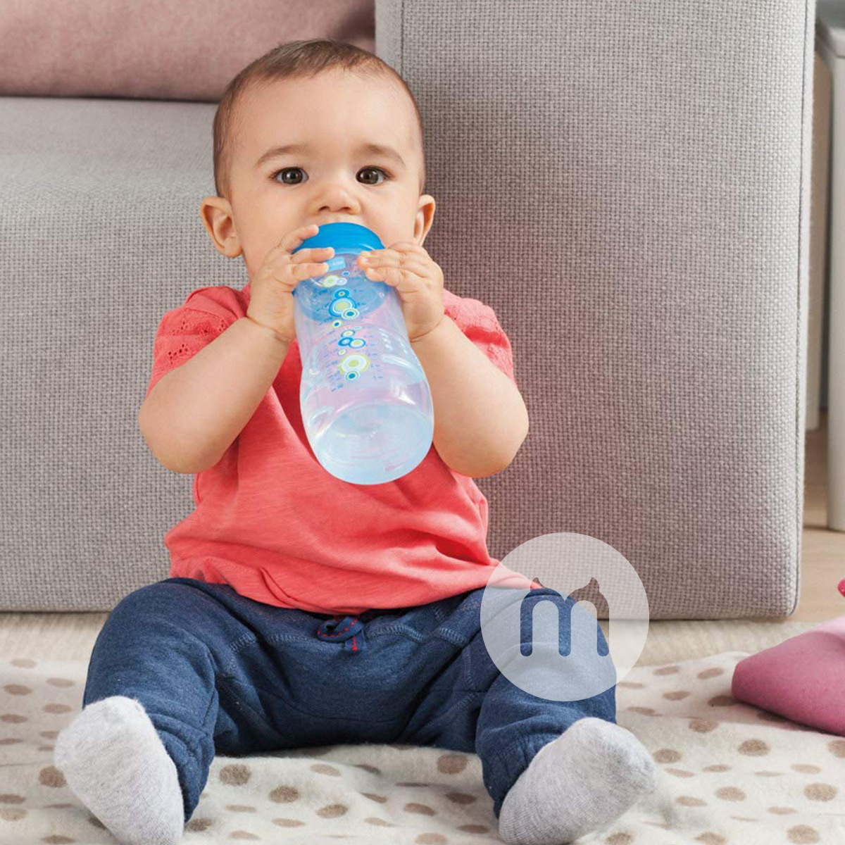 MAM 오스트리아낙하넓은입 PP 병핸들세트해외버전