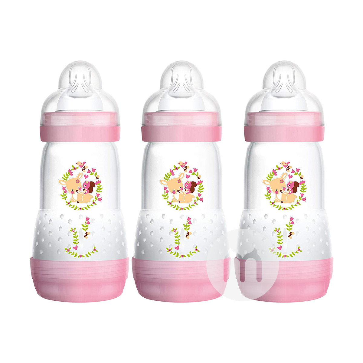 MAM 오스트리아헛배문넓은입플라스틱젖병 260ml 3 팩해외버전