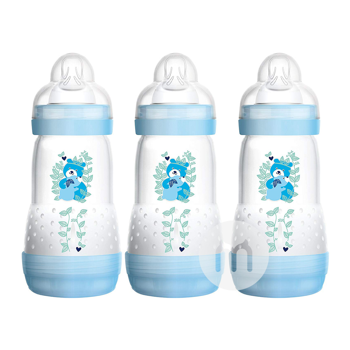 MAM 오스트리아헛배문넓은입플라스틱젖병 260ml 3 팩해외버전