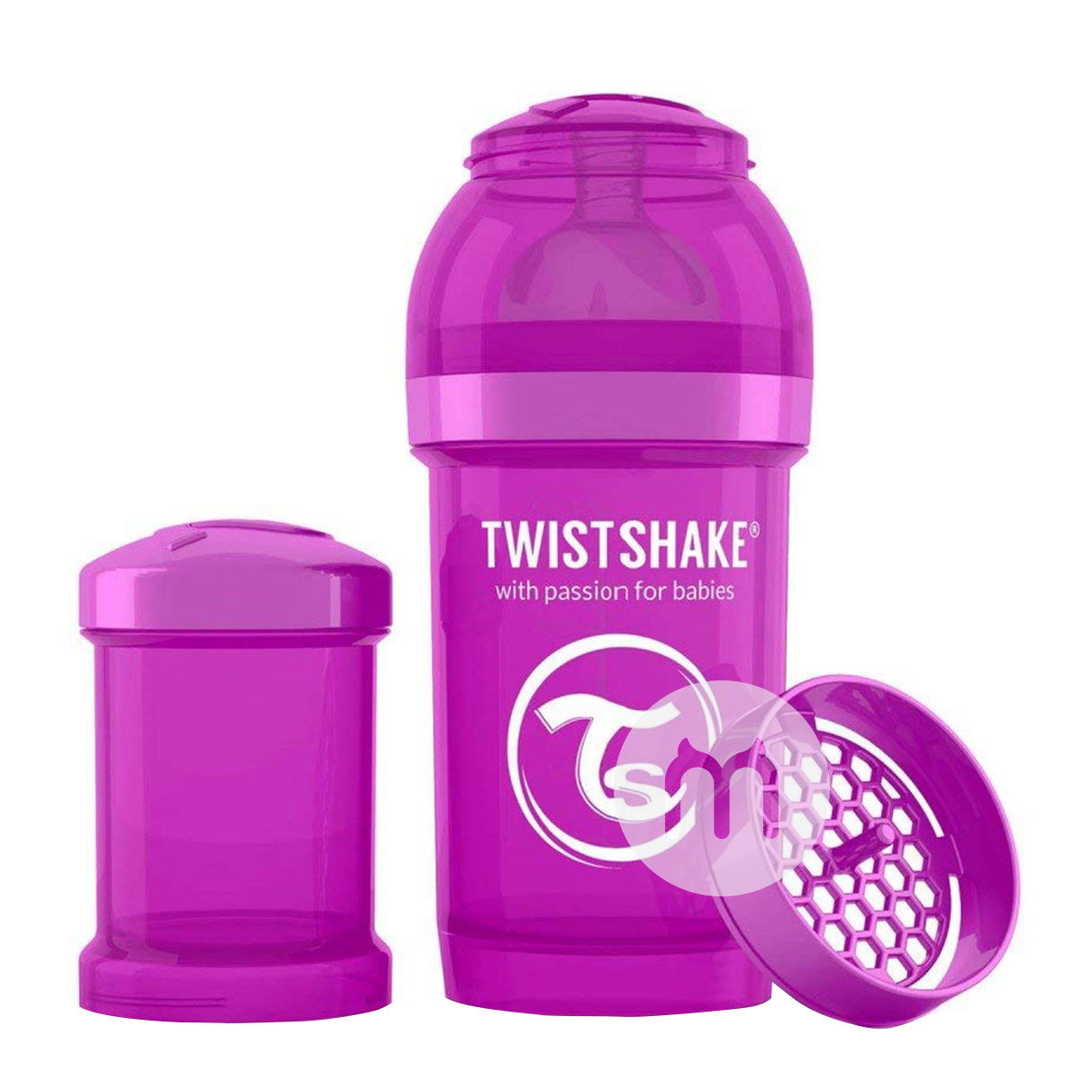 TWISTSHAKE 스웨덴넓은입안티헛배뇨실리콘젖꼭지 PP 우유병 180ml 0-2 개월해외버전