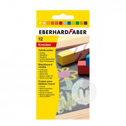 EBERHARD FABER 독일어린이컬러칠판분필 12 pc 해외판