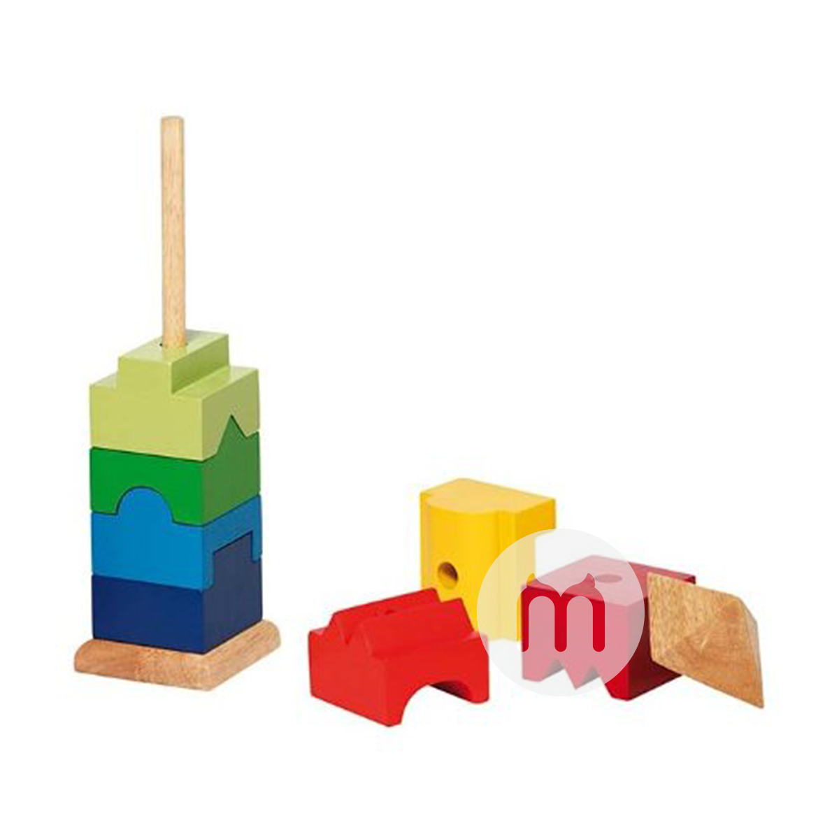 goki 독일아기작은집스택타워장난감해외버전