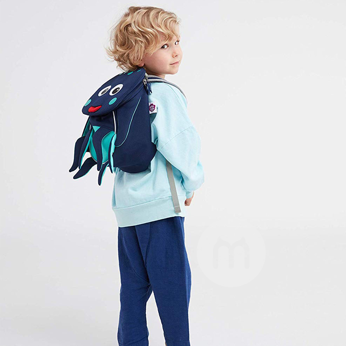 Affenzahn 독일귀여운동물블루문어유치원어린이배낭 1-3 세해외버전