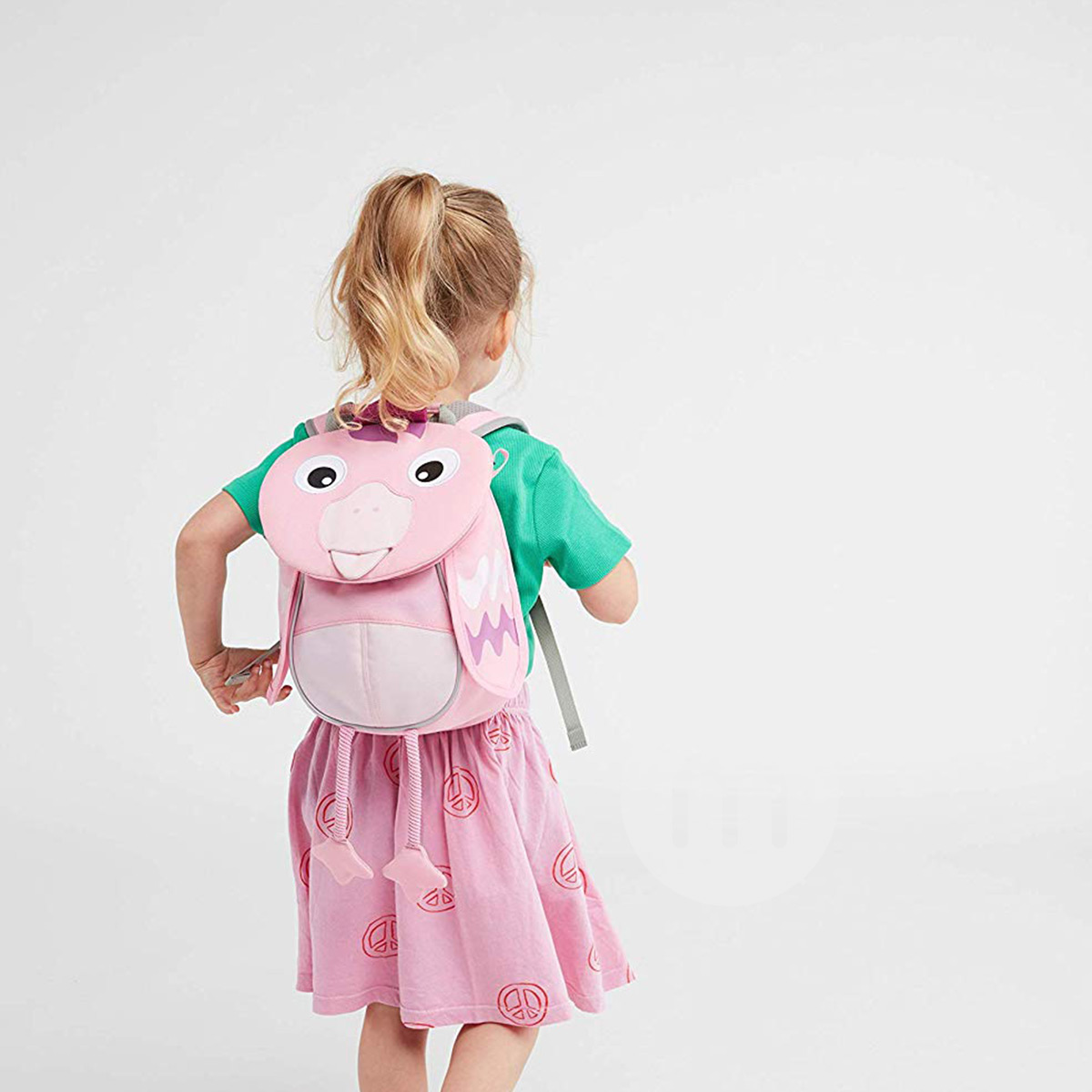 Affenzahn 독일귀여운동물핑크플라밍고유치원어린이배낭 1-3 세해외버전