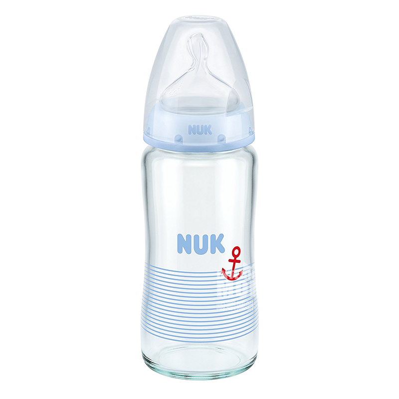 NUK 독일넓은입유리공급병 240ml 0-6 개월해외버전