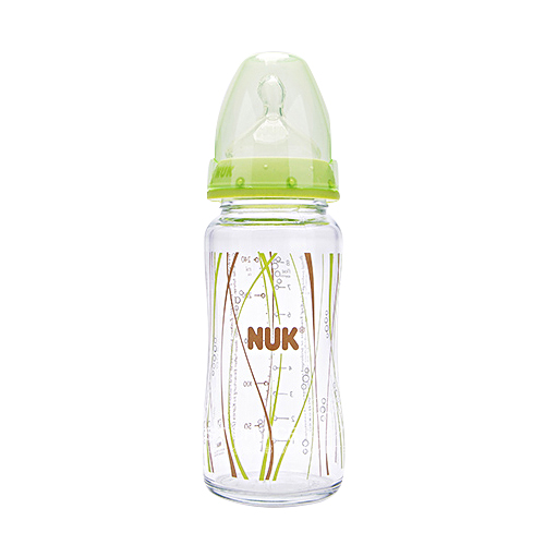 NUK 독일넓은입유리공급병 240ml 0-6 개월해외버전