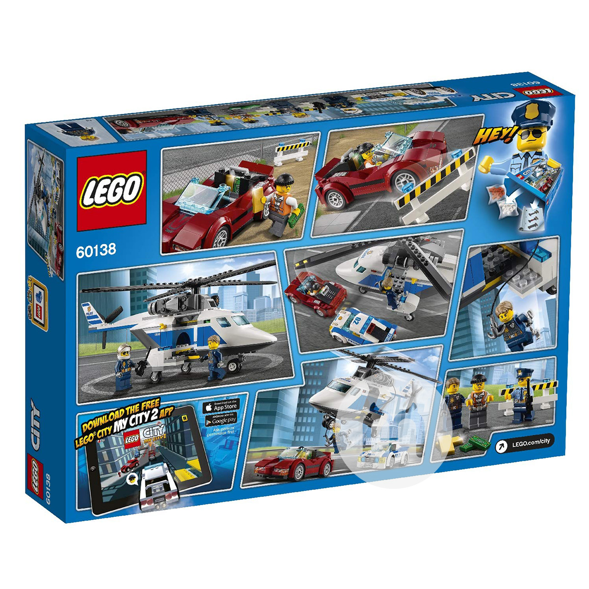 LEGO 덴마크도시시리즈경찰이 60138 해외버전을고속으로쫓습니다.