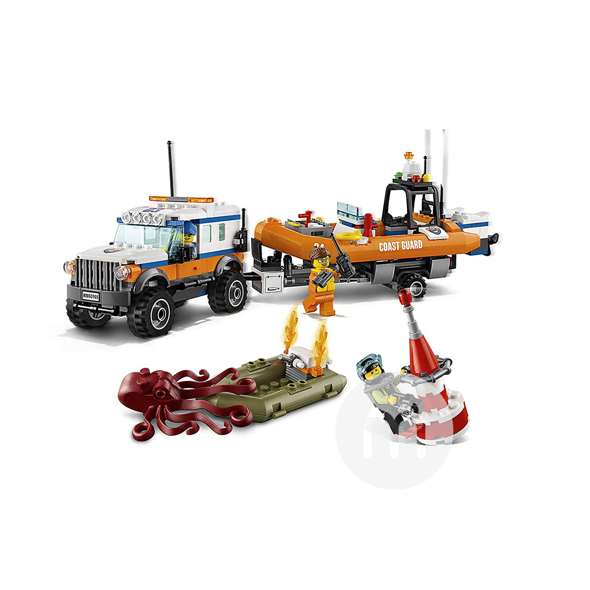 LEGO 덴마크시티시리즈 SUV 구명정 60165 해외판