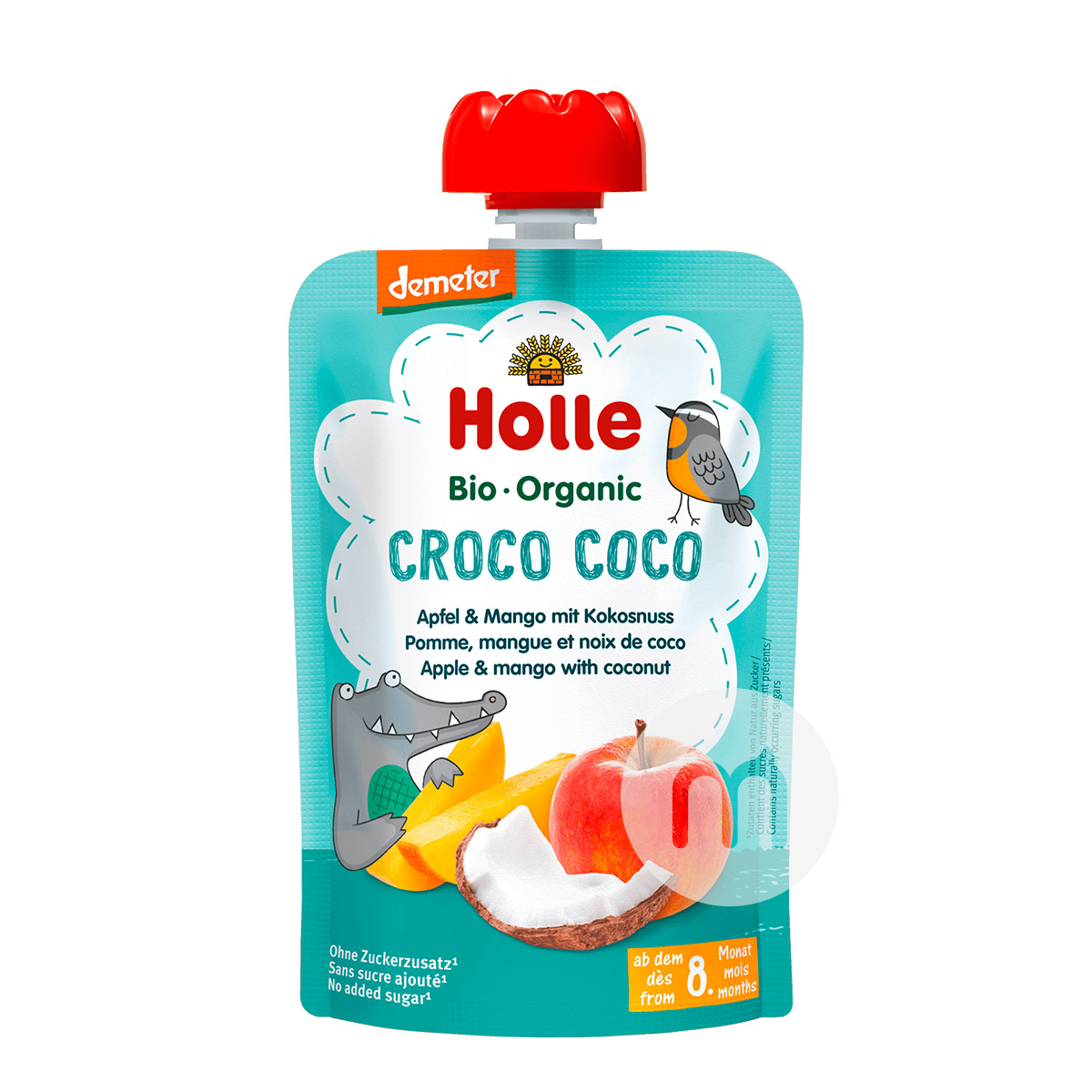 Holle 독일y 유기농애플망고코코넛퓨레 100g * 6 해외버전