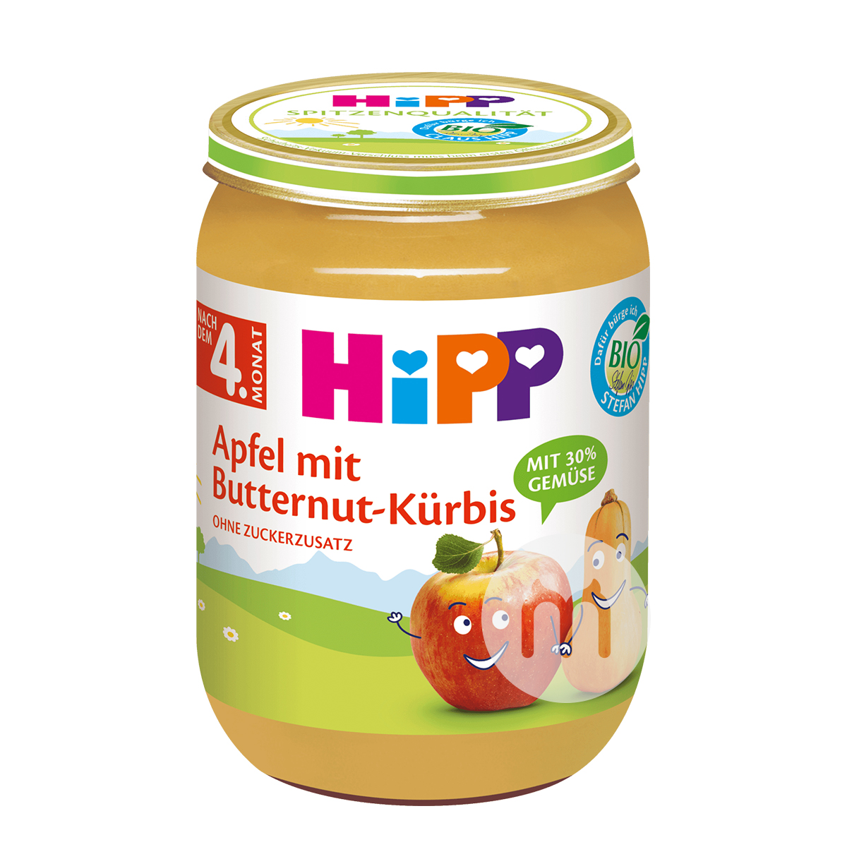 [2 개] HiPP 독일유기농사과버터넛Pumpkin퓌레해외버전 4 개월이상