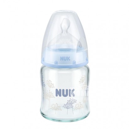 NUK 독일넓은입유리우유병실리콘젖꼭지 120ml 0-6 개월임의의색머리카락해외버전