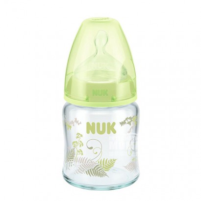 NUK 독일넓은입유리우유병실리콘젖꼭지 120ml 0-6 개월임의의색머리카락해외버전