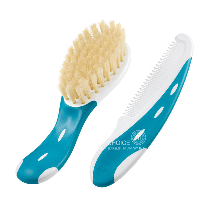 NUK 독일아기자연갈기마사지헤어빗헤어브러쉬세트해외버전