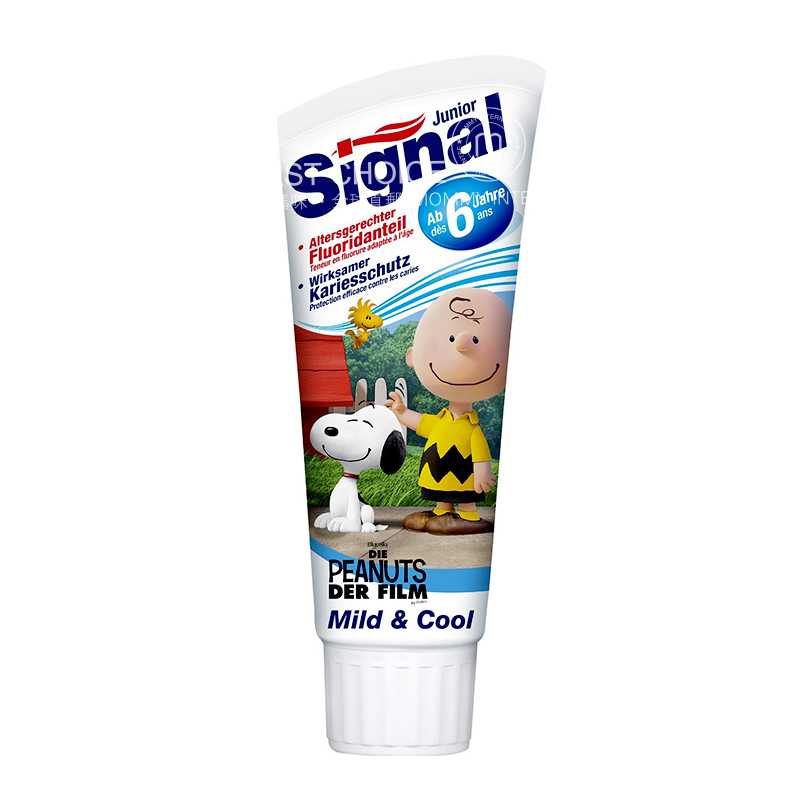 Signal 독일어린이치약 6-12 세쇠약치약해외버전을삼킬수있습니다