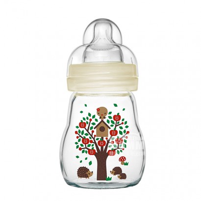 MAM 오스트리아크리스탈색온도유리병 170ml 0-3 개월해외버...