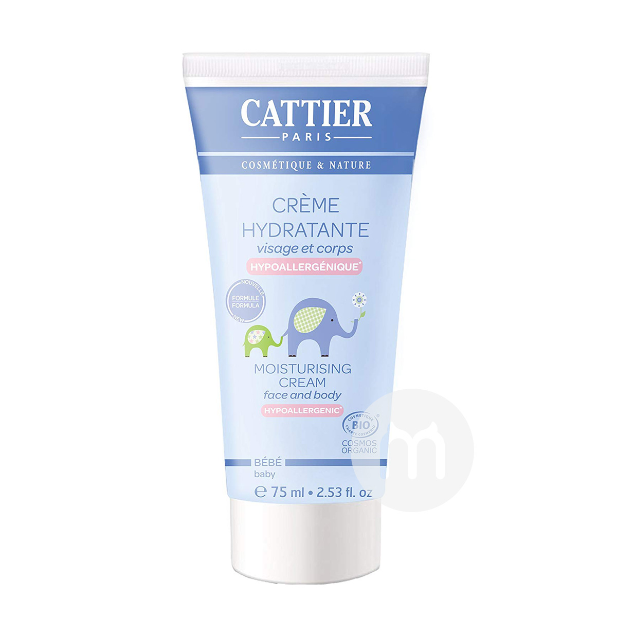 CATTIER 프렌치그린머드플랜트유기농베이비보습크림해외판