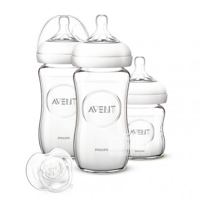 PHILIPS AVENT 영국광구경자연원형유리젖병 4 종세트해외...