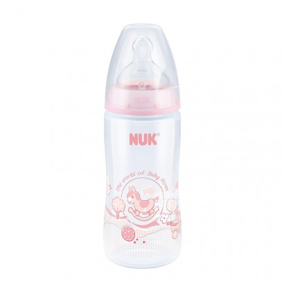 NUK 독일 NUK 넓은입 PP 플라스틱만화젖병 300ml 0-...