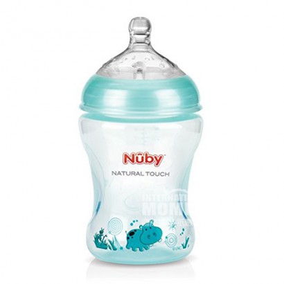Nuby 미국내추럴밀크센서광구 PP 젖병 240 ml 0 개월이...