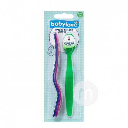 Babylove 독일영유아긴손잡이온도숟가락 3 스틱해외버전