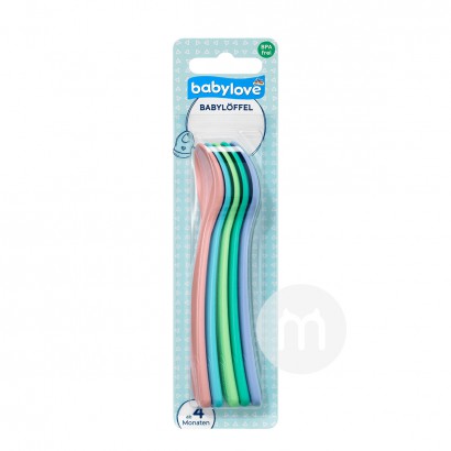 Babylove 독일아기색깔음식보충교재숟가락 5pcs 해외버전