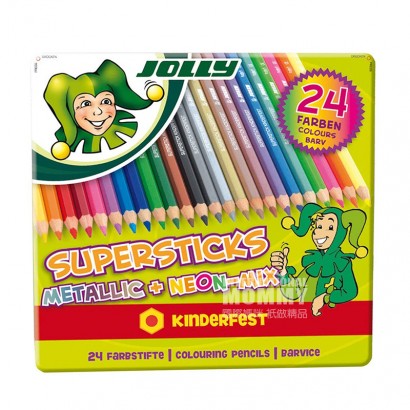 JOLLY 오스트리아어린이육각색연필 24 색해외판