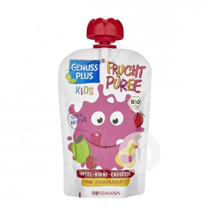 GENUSS PLUS 독일유기농과일퓌레사과배딸기흡입 100g *...