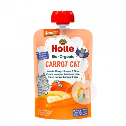 Holle 독일유기당근바나나배망고퓨레 100g * 6 해외버전